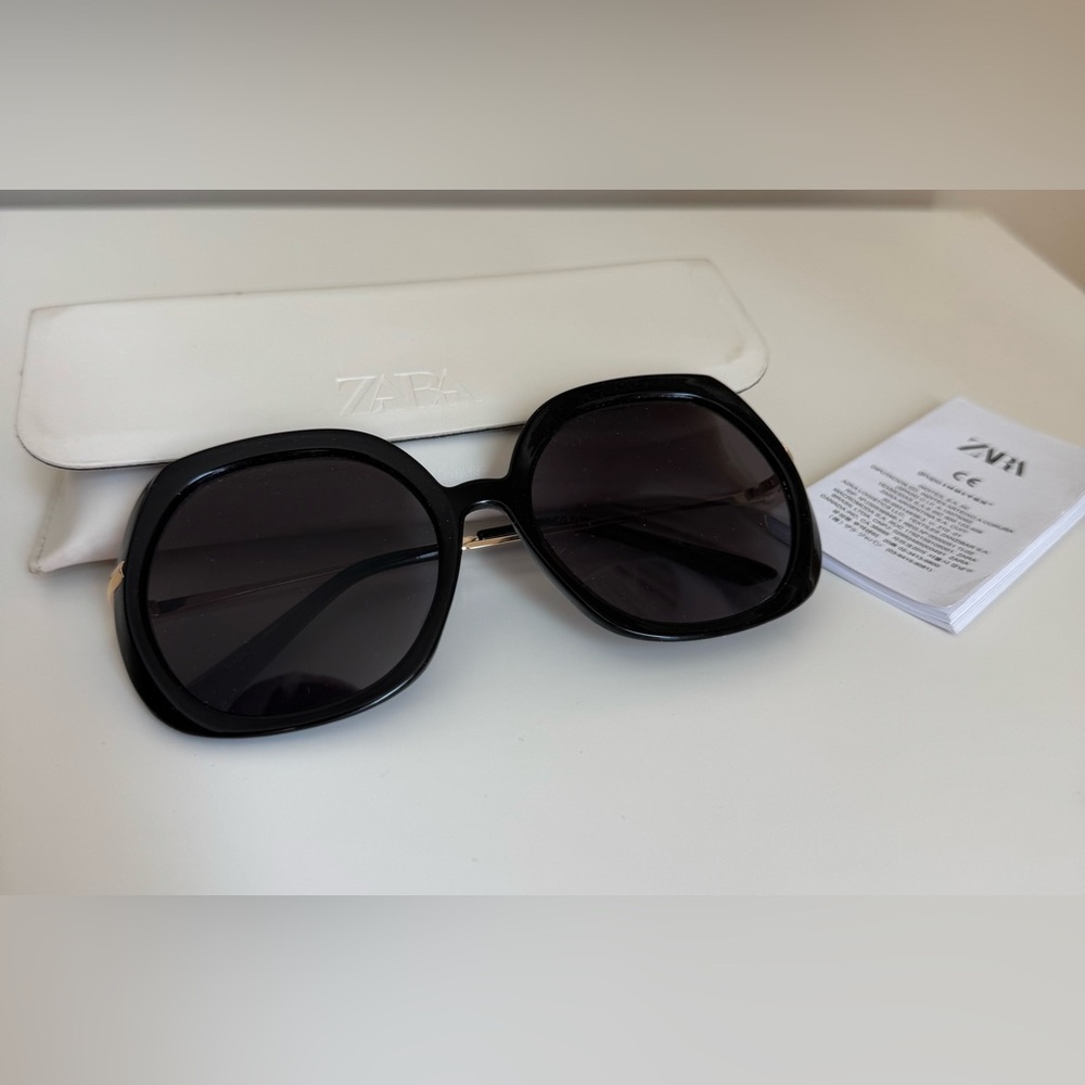 Zara Black and Gold Sunglasses